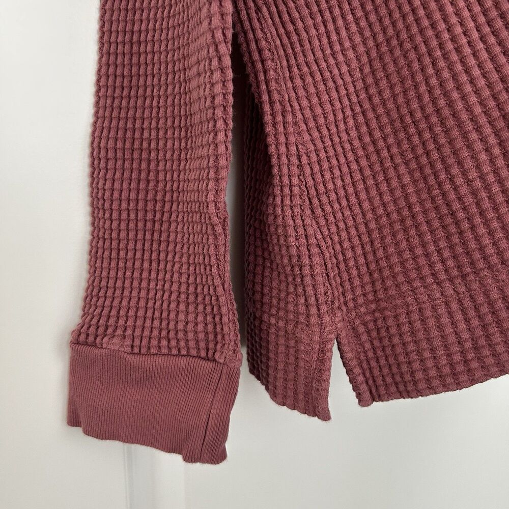 The North Face Shirt Womens XL Chabot Waffle Knit Thermal Mauve Hiking Outdoors - Picture 4 of 9